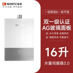 NORITZ [小云朵UP]能率燃气热水器恒温水伺服一级静音节能16升EX33A