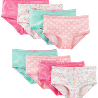 Carter's Simple Joys by Carter's 女式 内衣 透气 8件装 MulticolorDotsFloral 尺码2-3