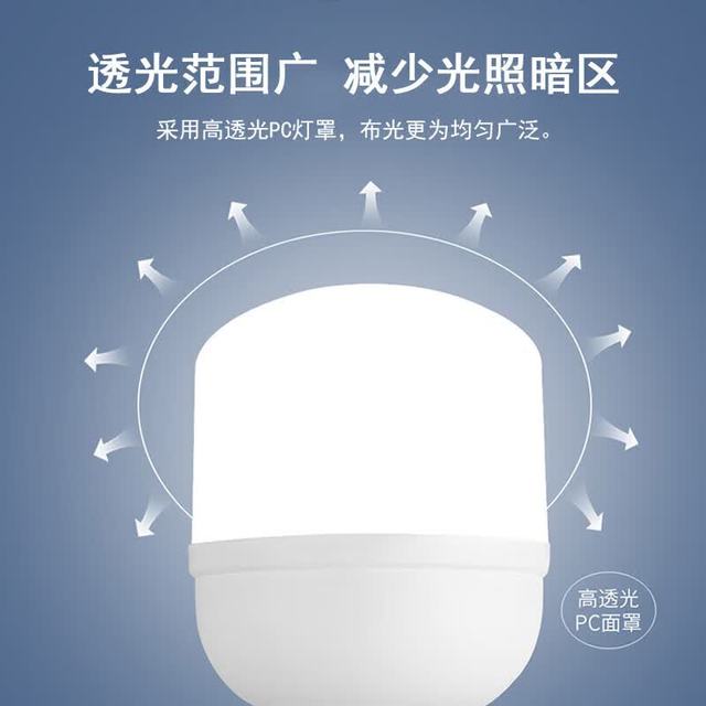 共泰 LED灯泡 E27螺口物业用替换光源 高亮节能 40W 白光6500K  GT-TQP40