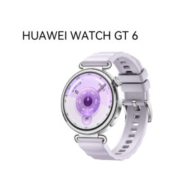 华为 WATCH GT 6 智能手表 41mm 流光紫 氟橡胶表带（北斗、GPS、血氧）