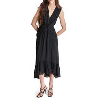 Donna Karan DKNY Donna Karan 女式 V 领前扭结无袖连衣裙