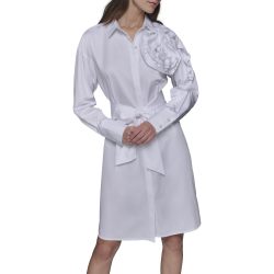 KARL LAGERFELD 女士长袖衬衫连衣裙