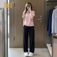 361° 速干透气翻领POLO两件套 女童运动套装