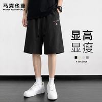 马克华菲 26夏季新款日系水洗棉休闲短裤