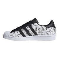adidas ORIGINALS Superstar 中性休闲运动鞋 FV2820 黑色/白色/金金属 42