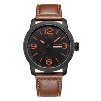 CITIZEN 男士光动能皮带时尚休闲防水手表 BM8475-26E
