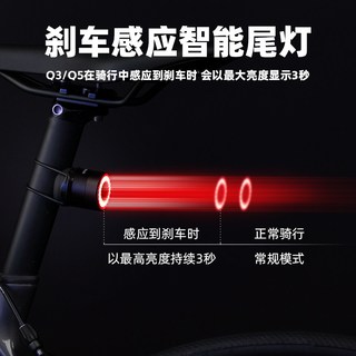 洛克兄弟 自行车前灯尾灯套装 骑行装备