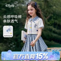 迪士尼 朱迪警官女童甜美亲子装印花T恤短裙两件套