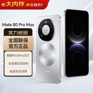 华为 Mate 80 Pro Max 手机 16GB+512GB 极地银