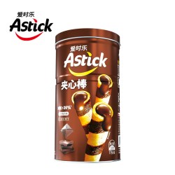 AStick 夹心棒黑巧克力味威化饼干 330g 罐装