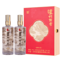泸州老窖 传奇 浓香型白酒52度500ml*2瓶礼盒装 中秋好礼
