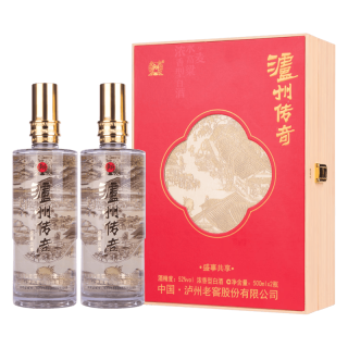 泸州老窖 泸州传奇 52%vol 浓香型白酒 500ml*2瓶