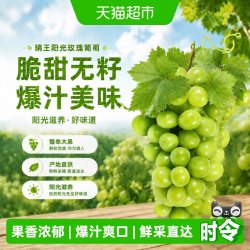 新欢 阳光玫瑰葡萄单果8-10g 2.7斤