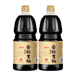 金龙鱼 金标生抽2.1kg*2酱油煎炒凉拌清蒸焖炖提鲜