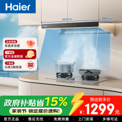 海尔 抽油烟机T11Pro家用欧式顶吸烟机不跑烟26m³