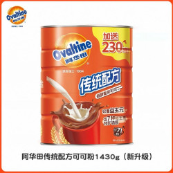 阿华田 巧克力粉冲泡饮料 麦芽可可味 1430g/罐