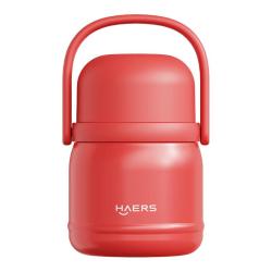 HAERS 316不锈钢焖烧杯 丹枫红 750ml