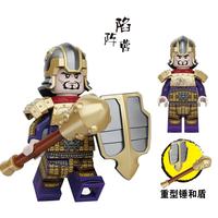迪库积木 迪库三国小侠百战精兵团西凉铁骑丹阳兵中古代军事战马人仔积木 20339陷阵营