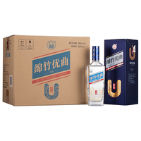绵竹 52度优曲白酒 500ml*6瓶 整箱装