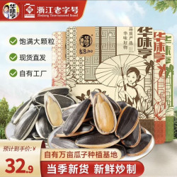 华味亨 500g 多口味香瓜子4斤（4袋装）