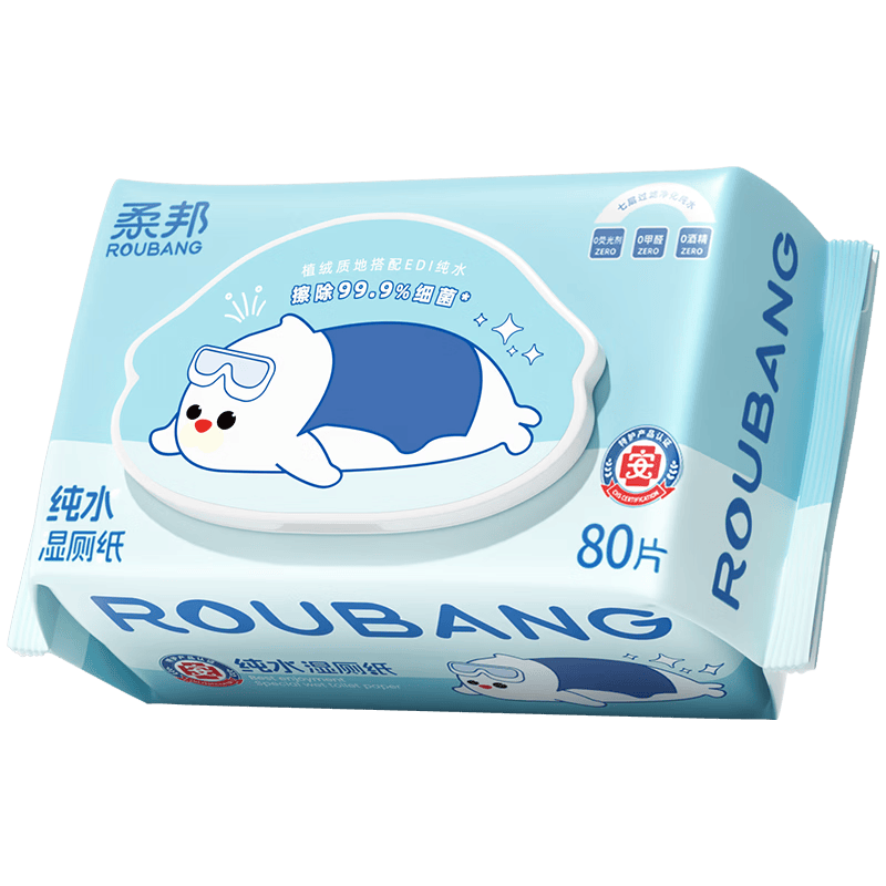 柔邦 EDI纯水湿厕纸 80抽*1包