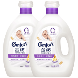Comfort 柔顺剂纯净温和持久衣服香氛衣物护理剂柔软抗静电敏感肌适用 纯净温和柔顺剂4kg*2瓶