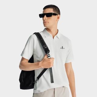 比音勒芬 防晒速干 半拉链短袖POLO衫 男士