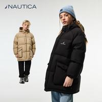 NAUTICA诺帝卡 中长款羽绒服 黑色 160