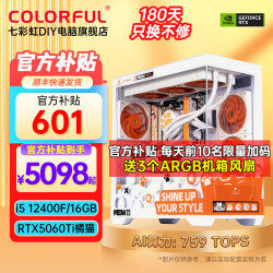 七彩虹 橘猫主机 酷睿i5-13400F RTX4060Ti 16GB 512GB 台式机