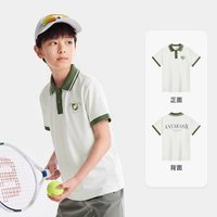 安踏 儿童T恤男童短袖POLO衫2026年新款男孩翻领宽松潮流百搭T恤男