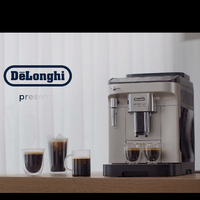De'Longhi E Plus 全自动咖啡机 银色 欧洲进口 冷热双萃醇萃冰咖