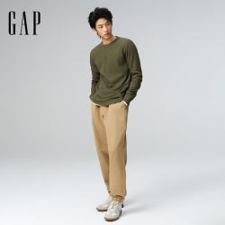 Gap 男装斜纹棉松紧腰束脚休闲裤 美版737898
