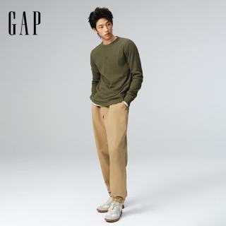 Gap/盖璞 男装斜纹棉松紧腰束脚休闲裤 美版737898