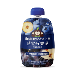 LittleFreddie Little Freddie）婴儿宝宝辅食 水果泥西梅泥  蓝宝石西梅蓝莓果泥 85g*1袋