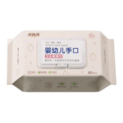 家优先 纯水湿儿童手口可用湿巾80抽*5包
