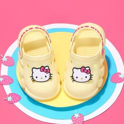 Hello Kitty 童鞋2026夏季新款儿童洞洞鞋防滑透气沙滩鞋包头凉鞋