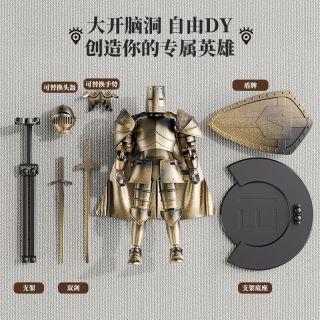 蒙柯 乐高 中世纪禁忌军团多关节可动拼装人偶玩具