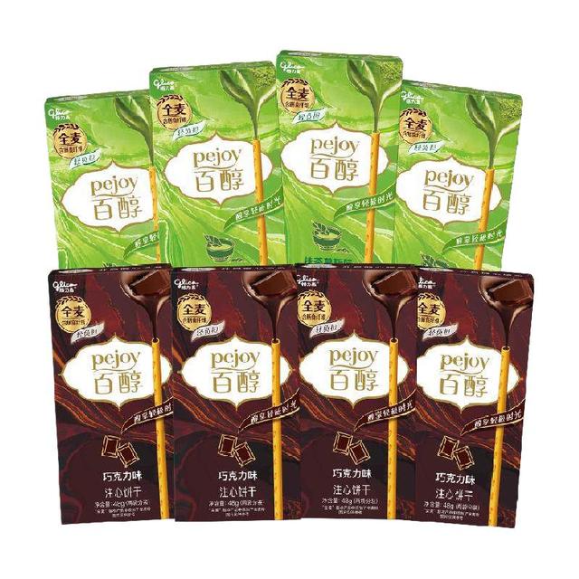 88VIP：格力高 百醇 巧克力味抹茶慕斯味 饼干 48g×8盒