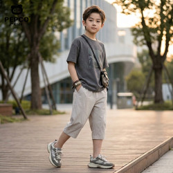小猪班纳 男女儿童 速干七分裤 多款可选