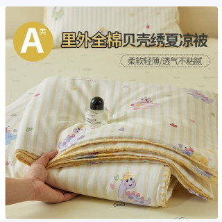 兰芮 100%里外全棉A类可水洗空调夏凉被 150*200cm