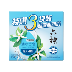 六神 冰片桑叶香皂 108g*3块