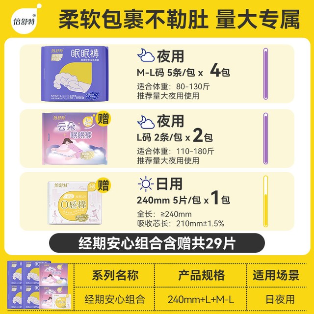 超吸收甜睡裤安睡裤20条