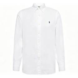 RALPH LAUREN Polo Ralph Lauren男装经典版亚麻衬衫710968915白色XS送礼