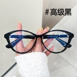 普莱斯 猫眼镜框近视女度数可配专业配镜
