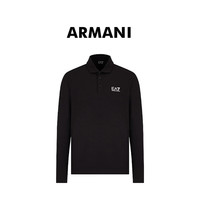 EMPORIO ARMANI 春夏新款运动男长袖POLO打底衫礼物8NPF15黑3XL