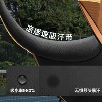 蕉下男士运动空顶防晒帽大帽檐网球帽户外运动遮阳帽子全脸防晒