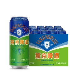燕京啤酒 老燕京 拉格啤酒 500mL*12听