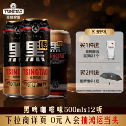 青岛啤酒 黑啤 500ml*12听