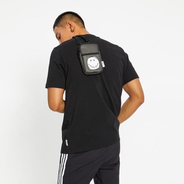 adidas NEO 男女款腰包笑脸印花休闲包