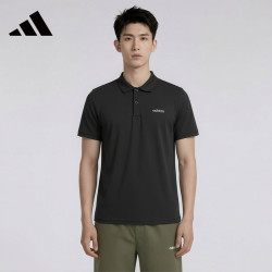 adidas 快干透气短袖POLO衫